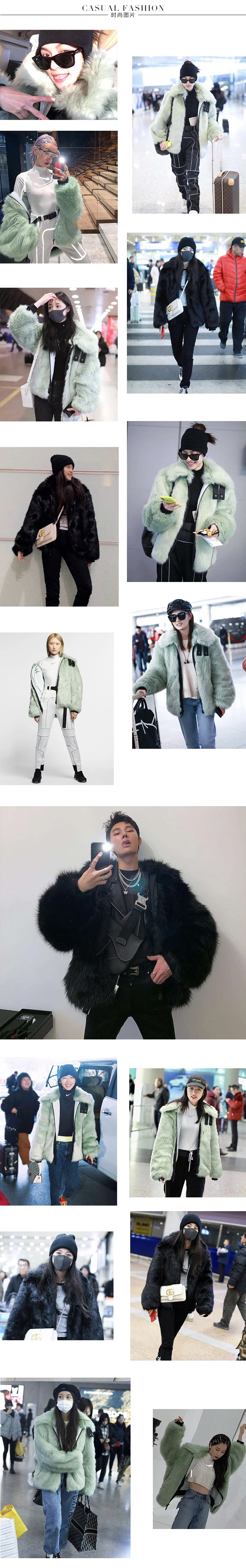 Two sides wearing autumn and winter imported fox fur grass coat female Korean Streetwear real fox fur coat New