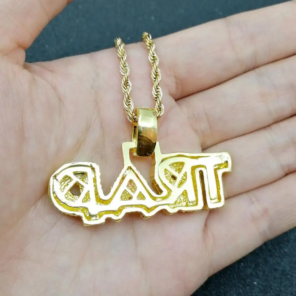 Блестящий сплав AAA стразы ожерелье TRAP хип хоп вечерние ювелирные изделия подарок