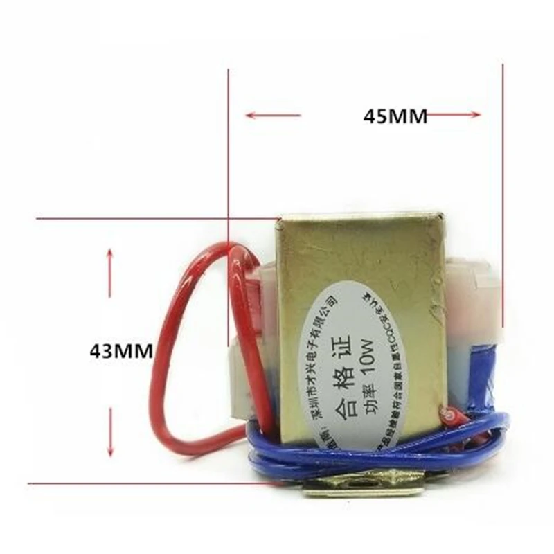 EI48* 24 силовой трансформатор 10 Вт вход 380V220V ферритовый сердечник в AC 6 в 9 в 12 В 15 в 18 в 24 в 36 в 48 в одиночный двойной аудио трансформатор
