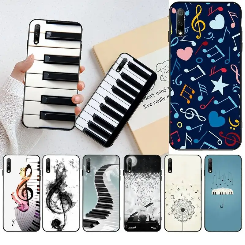 Hot sale piano guitar music Cover Black Soft Shell Phone Case for Huawei Honor 20 10 9 8 8x 8c 9x 7c 7a Lite view pro | Мобильные