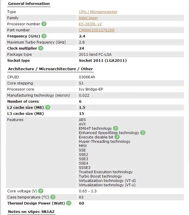 Процессор Intel Xeon E5 2630L V2 Процессор 2,8 LGA2011 шесть ядер процессора сервера e5-2630L V2 E5-2630LV2