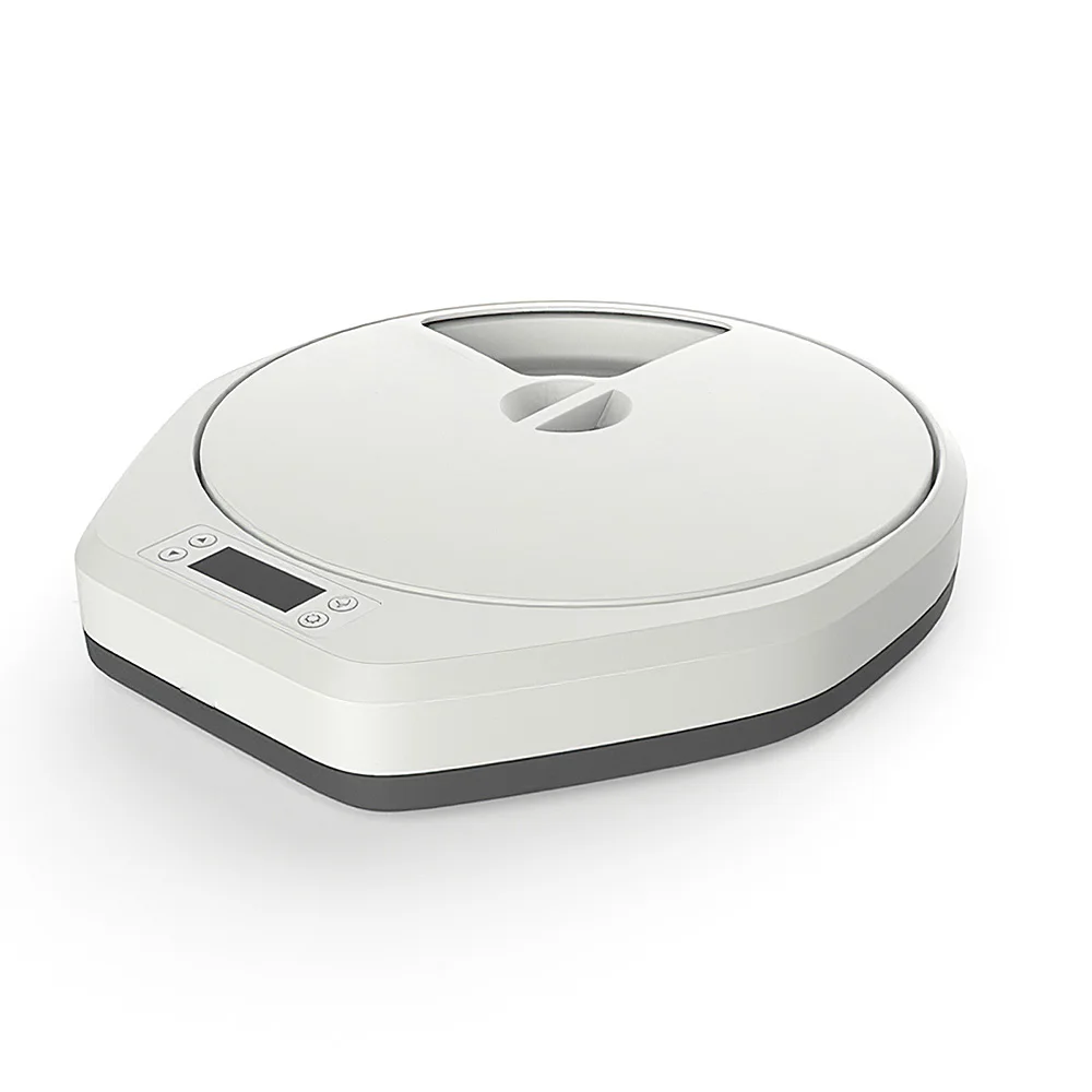 

24 Hours Timer Pawise Automatic Pet Feeder Timing Feeder 5 Meal 5 Cell Pet Dry Food Dispenser Dish Feed for Dog Cat Pet