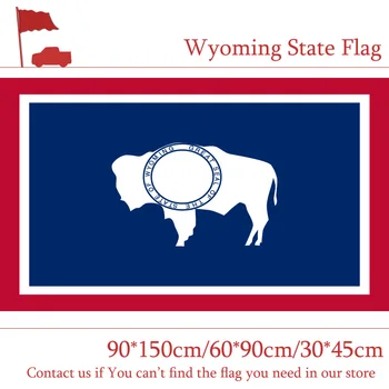

15PCS Flag Wyoming State Flag Of USA 3*5 Feet Banners 40*60cm Car Flag 90*150cm 60*90cm For Campaign Vote
