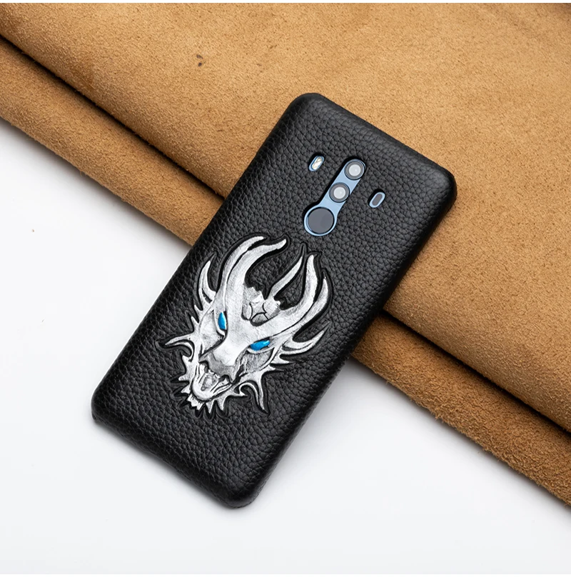 Litchi чехол для телефона с рисунками животных для huawei mate 10Pro 9 10 20 Lite P10 P20 P30 Lite Pro Чехол для Honor 8X9 10 V2