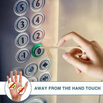 

Non Contact Open Door Press Elevator Portable No Touch Hygiene Hand Antimicrobial Handle Tools for Household Bedroom Tools