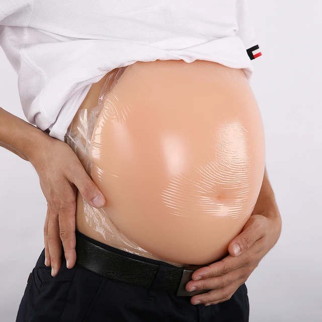 Vientre Artificial de silicona para embarazadas, accesorios de fotografía  de rendimiento de barriga, travesti, Cosplay de vientre suave - AliExpress