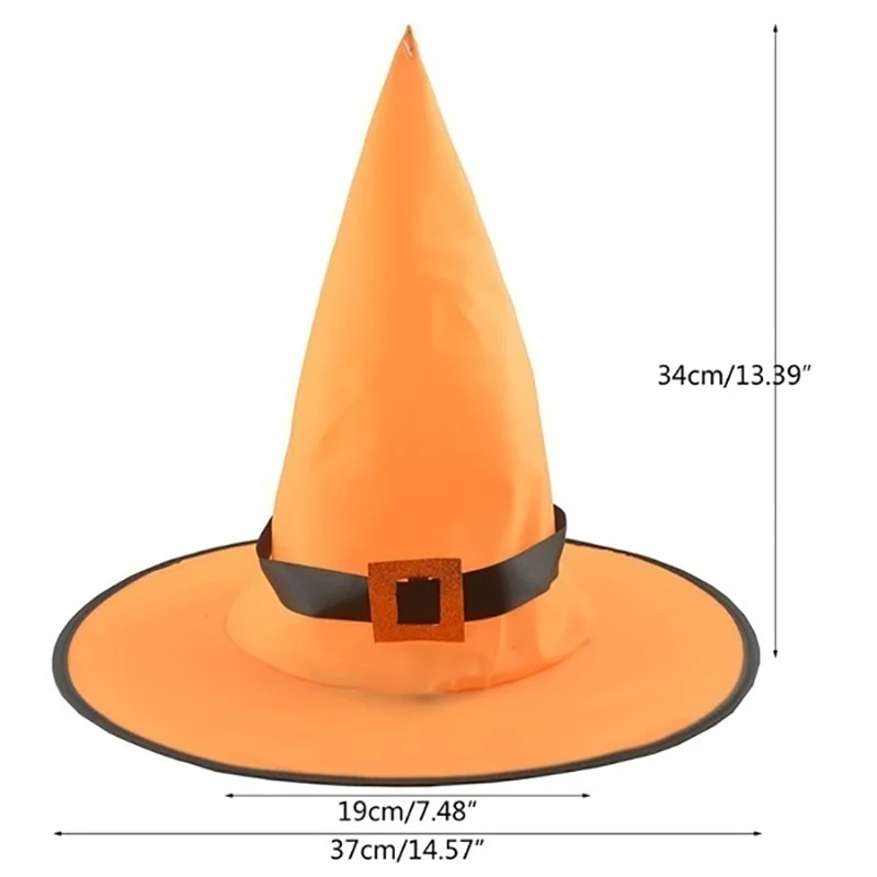 1/2/4PCS Halloween Glowing Witch Hat Outdoor LED Decoration Lights Hanging Lighted Party Decoration Cosplay Witch Hats
