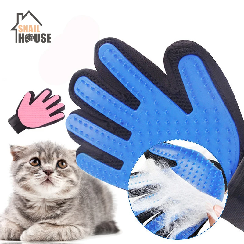 

Snailhouse Silicone Dog Hair Safe Soft Dog Removal Glove Comb Use Pet Cats Glove Grooming Bath Hair Cleaning Comb Massage Pets