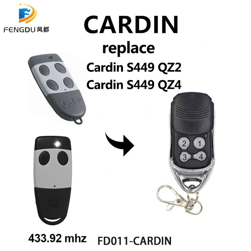 CARDIN S449 гаражные ворота дистанционного управления rolling код 433,92/SMG-002 для CARDIN S476-TX2, S476-TX4 гаражные двери открывалка передатчик