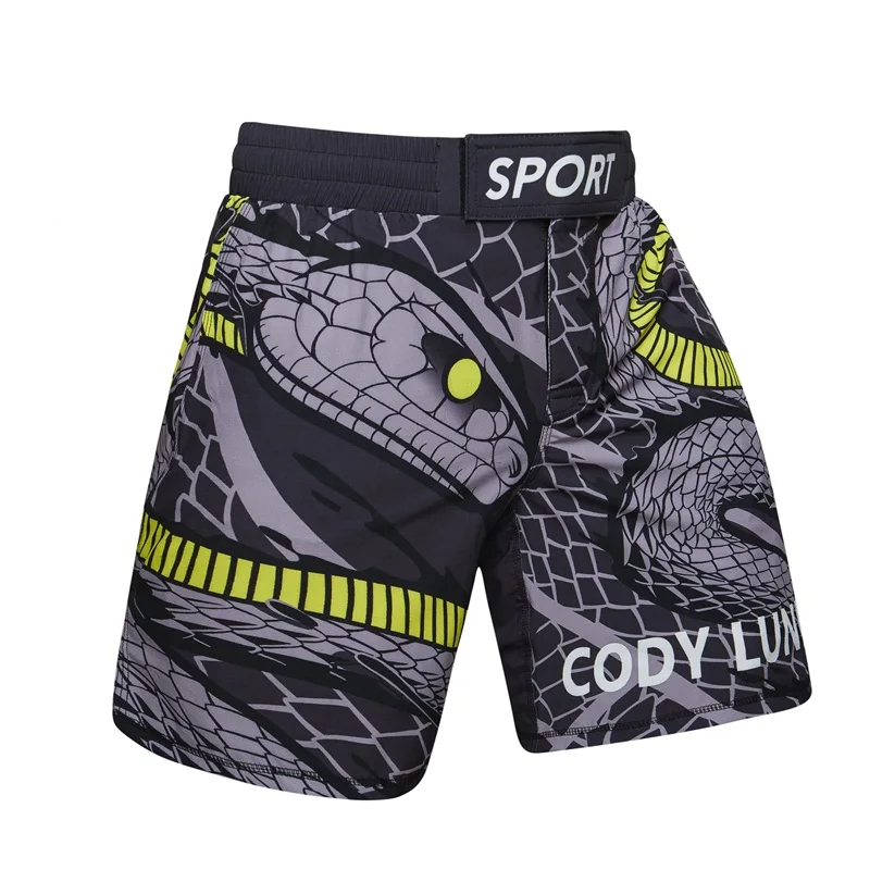 Новинка UFC BJJ MMA новые мужские шорты с 3D принтом для фитнеса дышащие быстросохнущие мужские спортивные штаны расслабляющие удлиненные компрессионные брендовые CODYLUNDIN - Цвет: 16