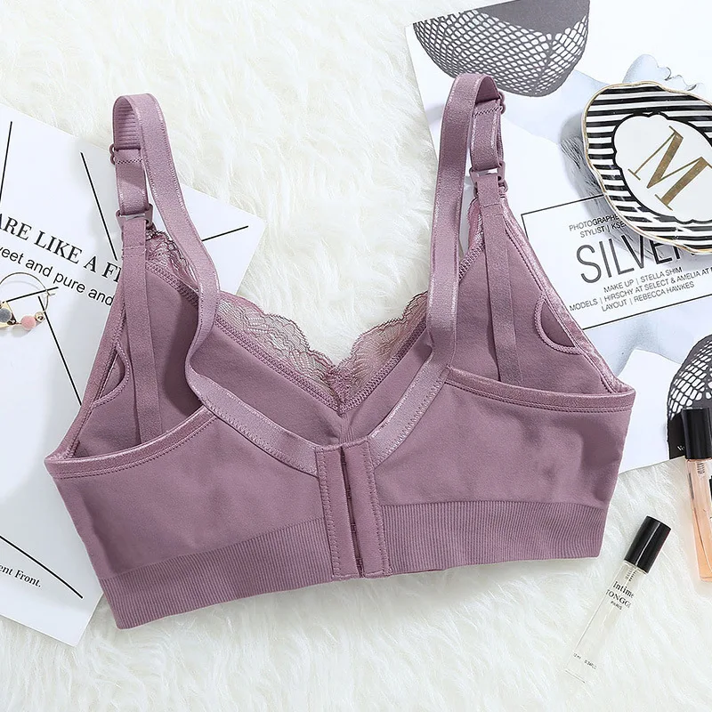 New Products Lace Nursing Bras Push up Non-Steel Ring Push-up Stylish Feeding Women's Pregnant Women Underwear Pregnancy Bra