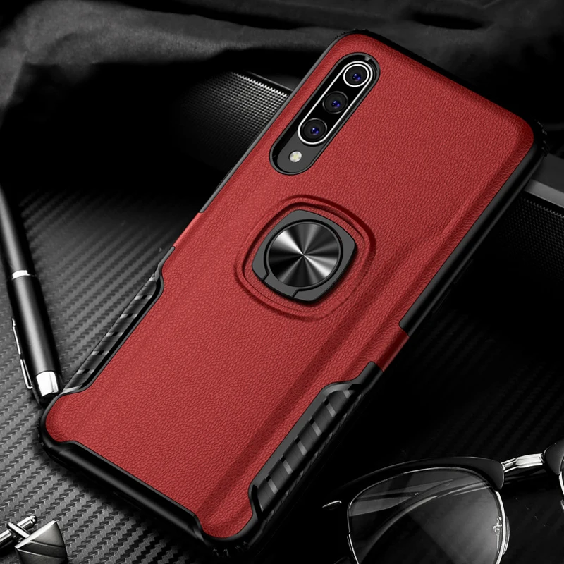 Невидимый чехол для Xiaomi Mi 9 8 SE защитный с кольцом на палец Mi9 Mi8 8SE магнитное