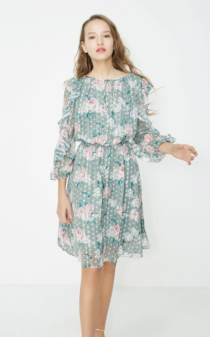 Vero Moda женское платье в горошек с оборками | 31927C510
