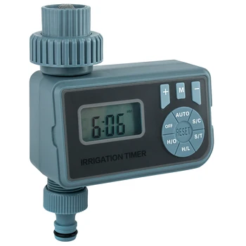 

Programmable Water Timer Outdoor Single-Outlet Hose Faucet Irrigation Water Controller with Digital LCD Screen
