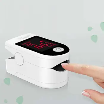 

1pc Pulse Oximeter Finger Clip Heart Rate Monitor Pulse Oximeter Household Measurement Blood Pressure Oximeter Without Battery