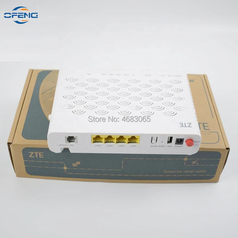 Оригинальный 100% новый ZTE F460 V6 EPON ONU ONT 3FE + 1GE 1TEL WIFI USB английская прошивка SIP FTTH
