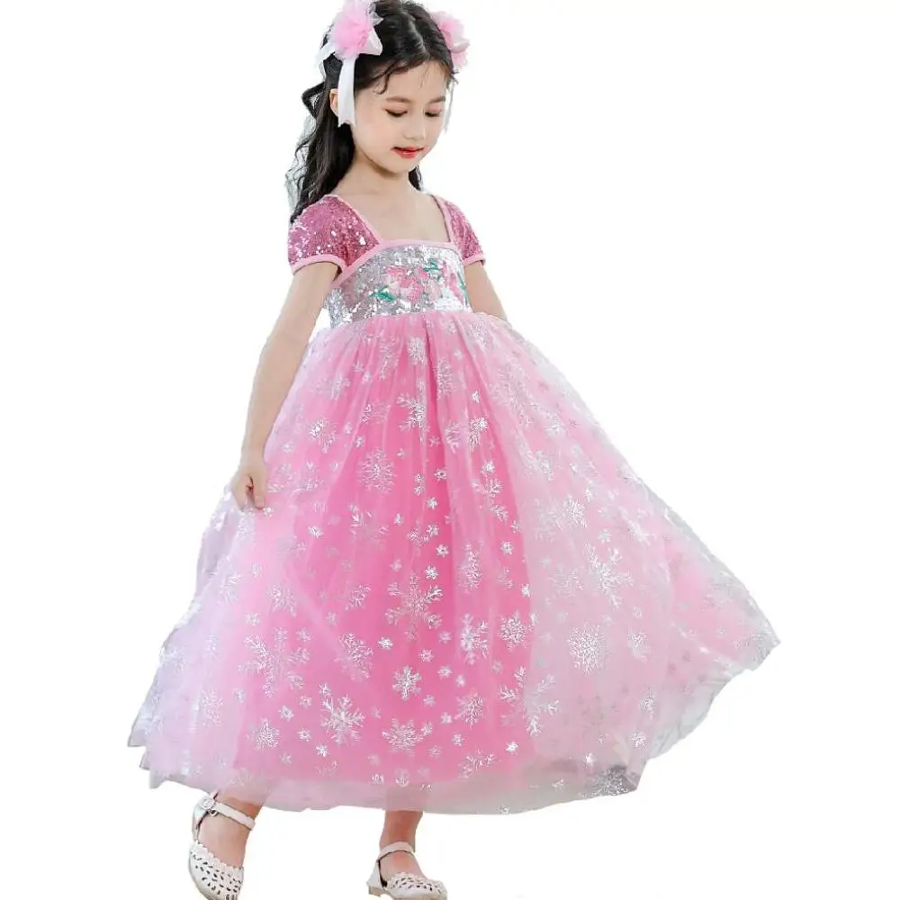 elsa flower girl dress