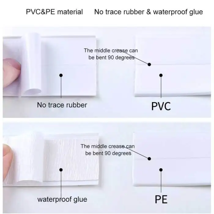 Декоративная плотная полоска самоклеющаяся клейкая уплотнительная лента анти-плесени водонепроницаемая защита края для ванной Душ пол кухня изоляция для мойки и плиты