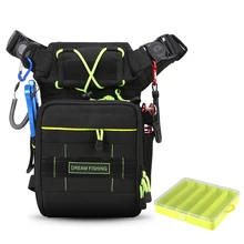 Многофункциональная Рыболовная Сумка, открытая дышащая нагрудная сумка для рыбалки, сумка для рыболовных снастей, чехол для приманки