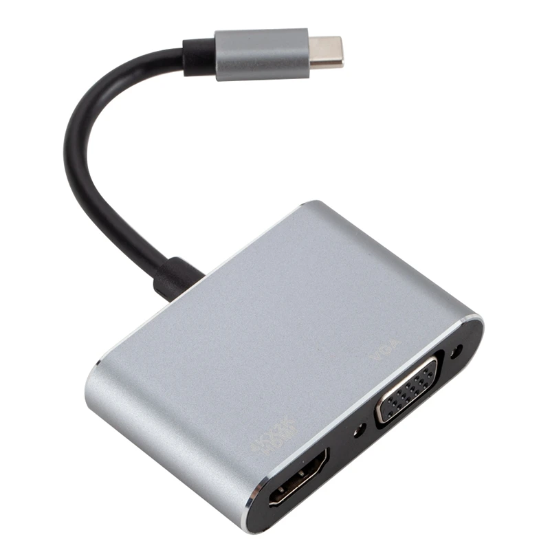 Usb C к Hdmi 4K Vga адаптер Usb 3,1 type C Usb-C к Vga Hdmi видео конвертеры адаптер для Macbook Pro/Chromebook Pix