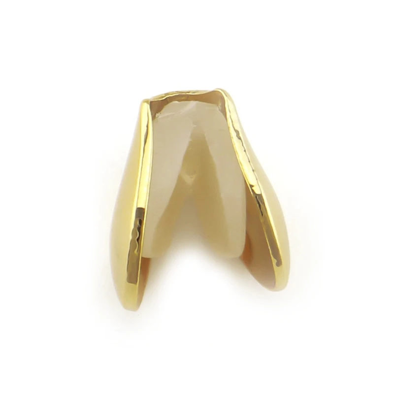 Хип-хоп золотые зубы Grillz верхние и нижние грили зубной рта Панк зубы шапки Косплей вечерние зуб Rapper ювелирные изделия подарок