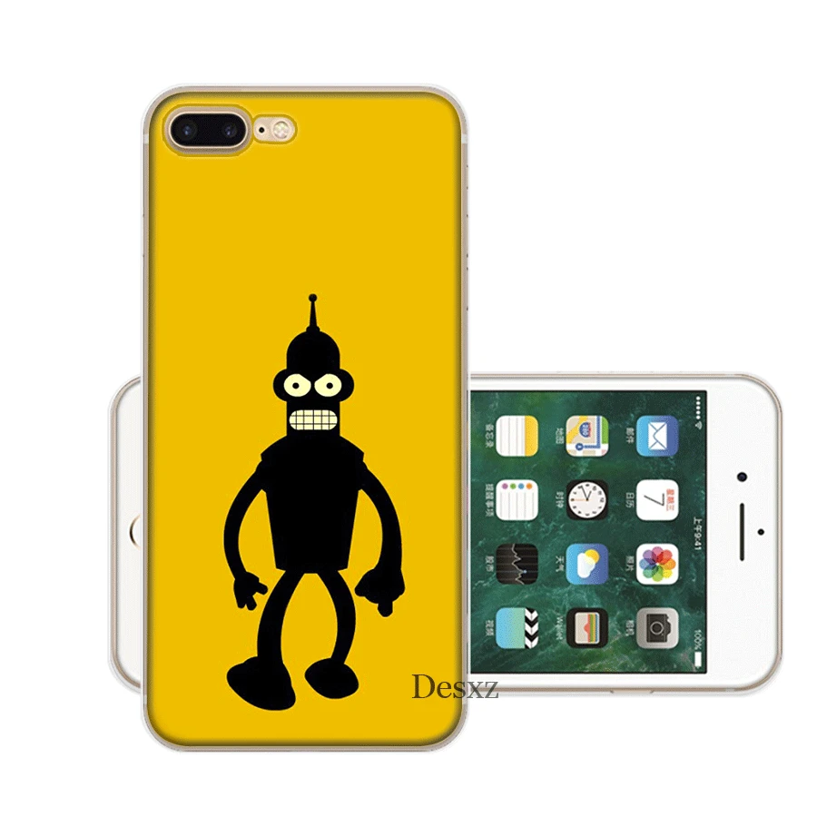 H2 Чехол для мобильного телефона iPhone Apple XR X XS Max 6 6s 7 8 P Lus 5 5S SE Shell Futurama Bender Cool защита Мода - Цвет: H2