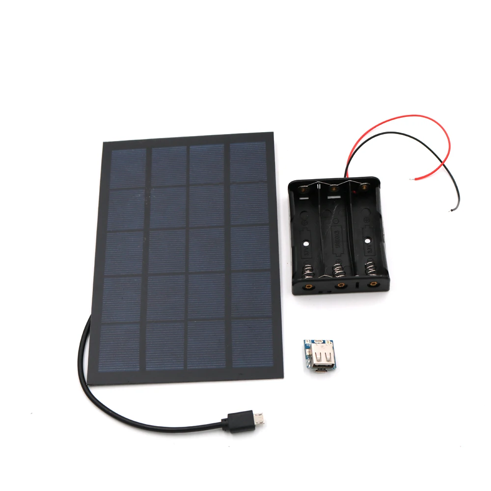 DIY Панели солнечные Мощность банк Батарея коробка 3 7 V 5V Micro USB 2A Boost Mobile 18650 Литий