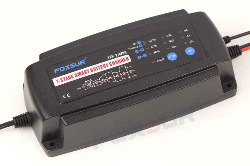 12V 2A 4A 8A 7-stage Смарт Батарея Зарядное устройство, гель мокрый AGM Батт
