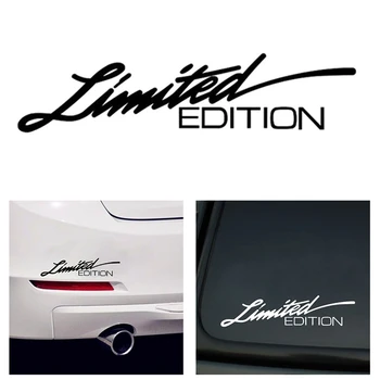 

Car Sticker 16*3.8Cm Limited Edition Creative Vinyl Car Window Sticker Decal English signature reflective light eyebrow sticker