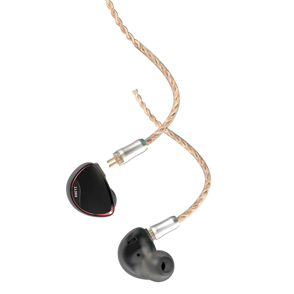 BQEYZ Spring 2 Наушники монитор тройной Гибридный BA Динамический драйвер IEM HiFi со