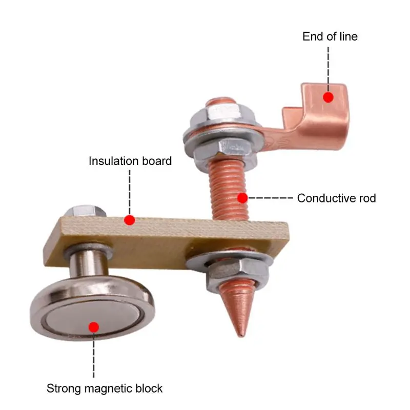 Magnetic Welding Support Welding Machine,Ground Connector Spotter Connector Auto Bodywork Spotter Tools