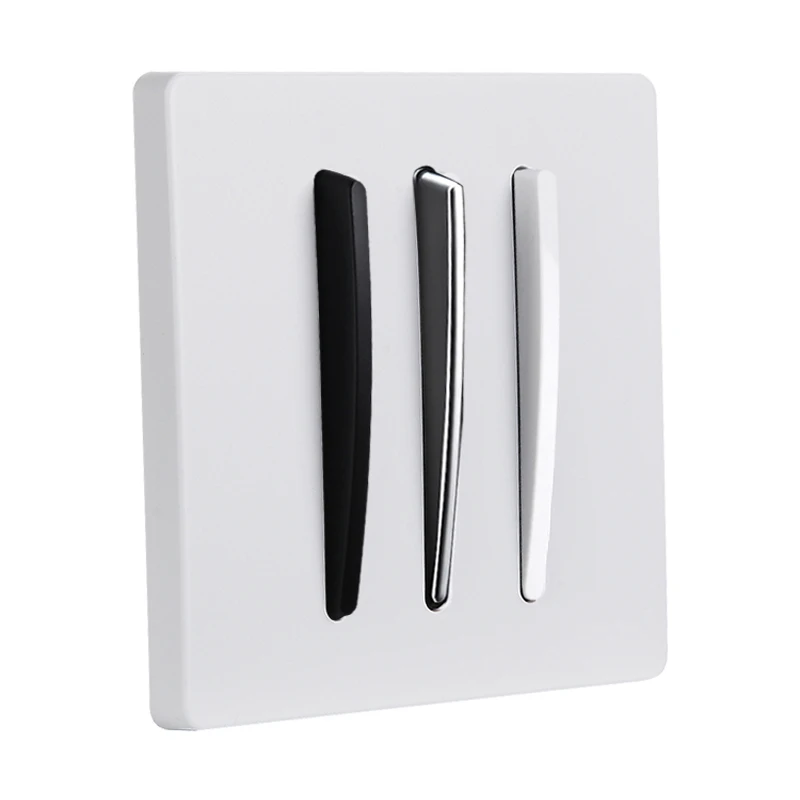 parede, Matte Painel, 1-4 Gang, 2 Way Switch, 86 Tipo