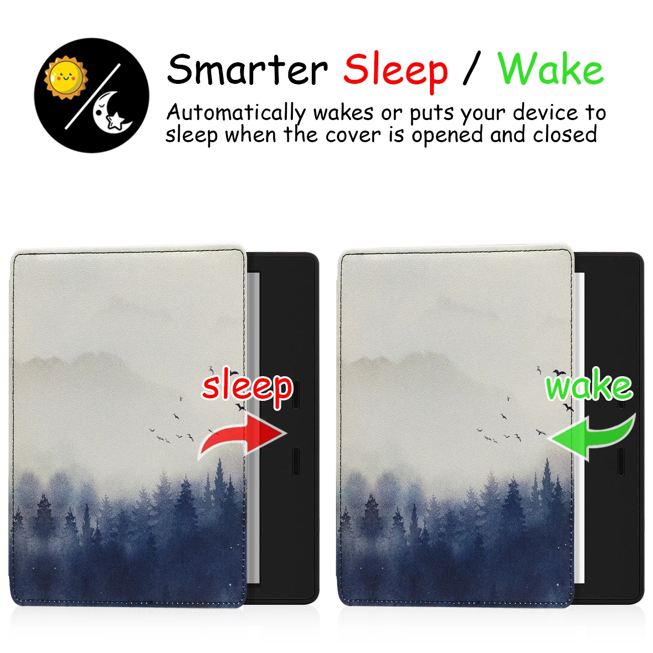 Kindle Oasis Case para Todos os Novos Oásis Kindle 10th Gen2023 ou 9th Gen-2023 Capa com Alça de Mão Esquerda e Direita & Sono Wake - Imagem 6