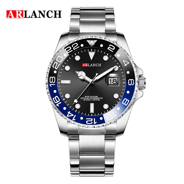 2022 New Water Ghost Stainless Steel Top Brand Luxury Submariner Sport Waterproof Classic Design Men Green Fashion Quartz Watch Silver Black Blue