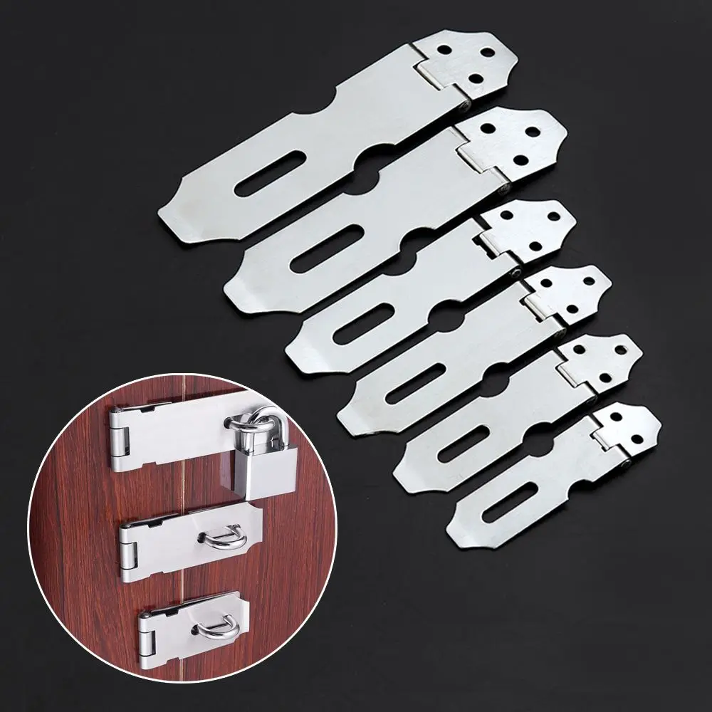 Stainless Steel Gate Door Lock Padlock Anti-Theft Hasp Latch