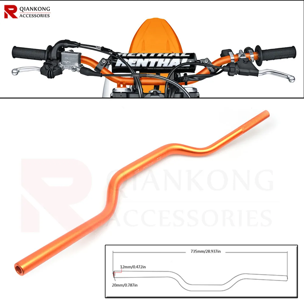 Мотоцикл руль тяги прямые Пользовательские Ручка Z бар для KTM 200EXC 125EXC 250EXC 300EXC 400EXC 450EXC 500EXC 525EXC 530EXC