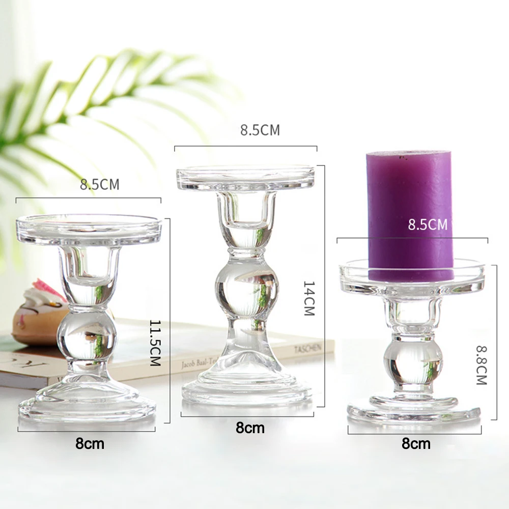 3pcs Set Vintage Hanging Candle Holder Glass Lantern For Wedding Home Decor Candle Holders Accessories Home Garden