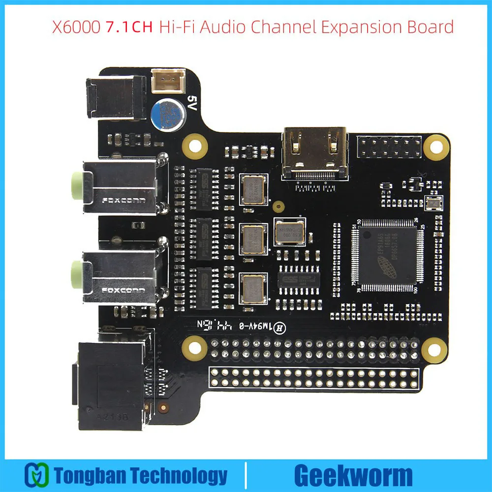 X6000 7.1CH Hi Fi аудио канальная Плата расширения для Raspberry Pi 3 Model B / 2B /B +|raspberry expansion