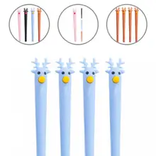 

Smooth Writing Black Ink Christmas Cartoon Elk Writing Pen for Kids