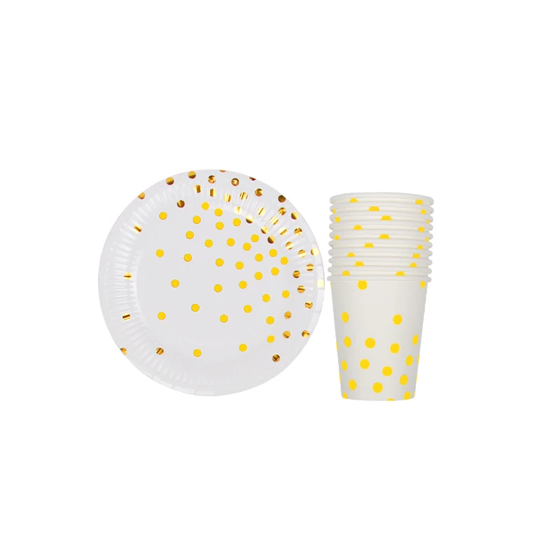 cup plate 20pcs 1 комплект одноразовая посуда бумажная тарелка чашка для душа ребенка дети с днем рождения Рождество Свадьба для украшения дома поставки - Цвет: cup plate 20pcs