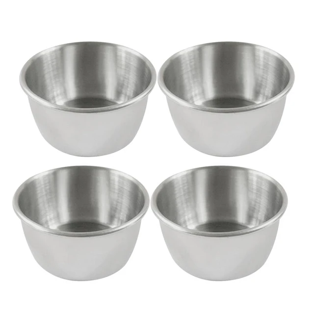 1Pc Mini Stainless Steel Hot Pot Dipping Bowl Small Sauce Cup Restaurant  Seasoning Dish Saucer Appetizer Plates Sauce Container - AliExpress