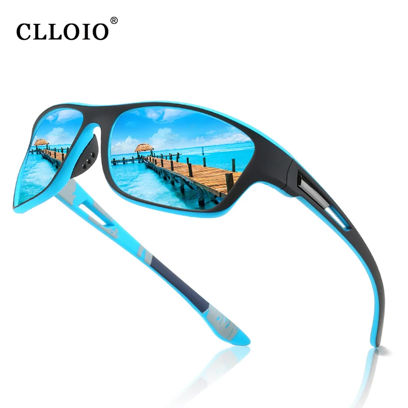 CLLOIO New Polarized Sunglasses for Men Women's Driving Shades Sun Glasses  Outdoor Sports Windproof Sand Goggle UV400 Anti-Glare