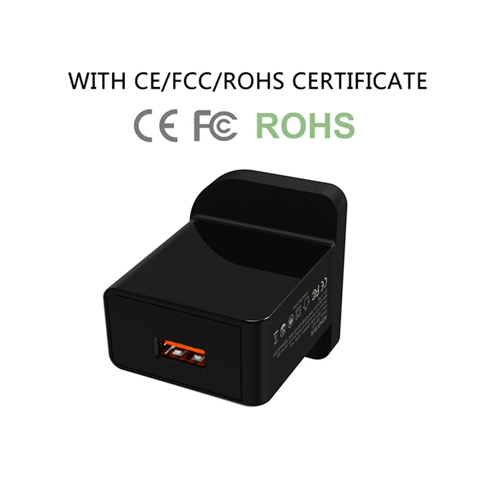 KISSCASE UK 18 Вт Быстрое зарядное устройство QC 3,0 USB зарядник Быстрая зарядка Сетевое зарядное устройство для телефона для iPhone samsung Xiaomi huawei переходник