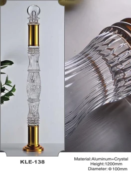 

Freeshipping 1200mm Dia 100mm Acrylic Archic Royal Pantinated Pole Pillar Baluster Post for Stair and Handrail