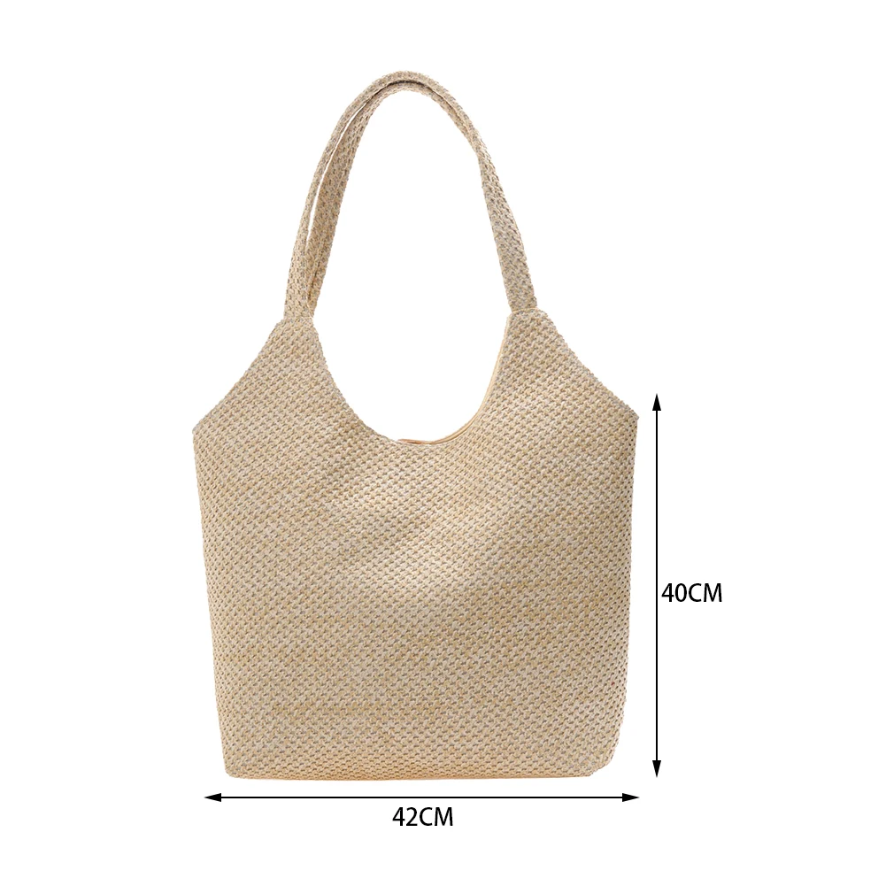 2021 Summer Straw Bags For Women Handmade Beach Bags Raffia Rattan Woven Handbags Female Vacation Large Capacity Tote Bags