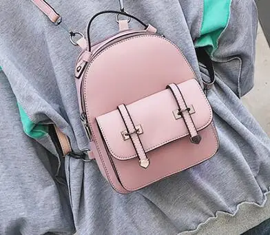pink DIEHE, дизайн, модный рюкзак, Mochilas, для путешествий, искусственная кожа, маленький рюкзак, женские рюкзаки для девочек-подростков, школьные сумки - Цвет: pink