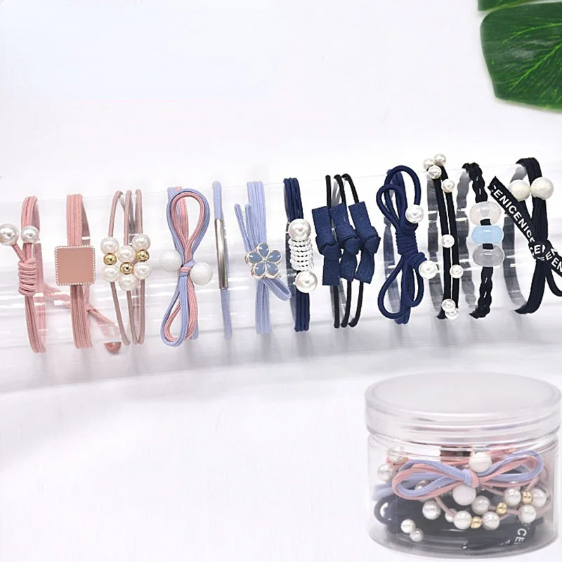 

Korean Hair Rope Ins Girl Net Red Rubber Band Headdress Small Fresh Leather Case Simple Personality Mori Female Hair Ring