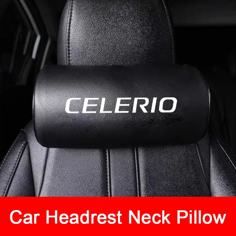 Автомобильная подушка для шеи из искусственной кожи для Suzuki CELERIO, Автомобильная подушка для шеи, подголовник, подушка высокого качества