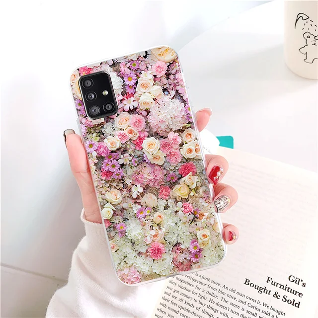 For Samsung A32 Case For Samsung Galaxy A12 A21S A52 A72 A51 A71 Flamingo Soft TPU Silicone 4G 5G A325F A326B Back Cover Fundas Q072