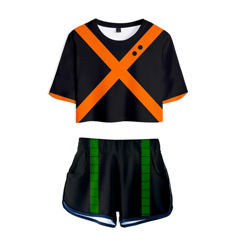 COSREA Anime My Hero Academia Cosplay Two Piece Sets Women Sexy T Shirt Shorts Boku No Gym Uniform Tracksuit Girls -Zentai shop online H9eee0b0cef184b9b8c311da319d21168Y.jpg